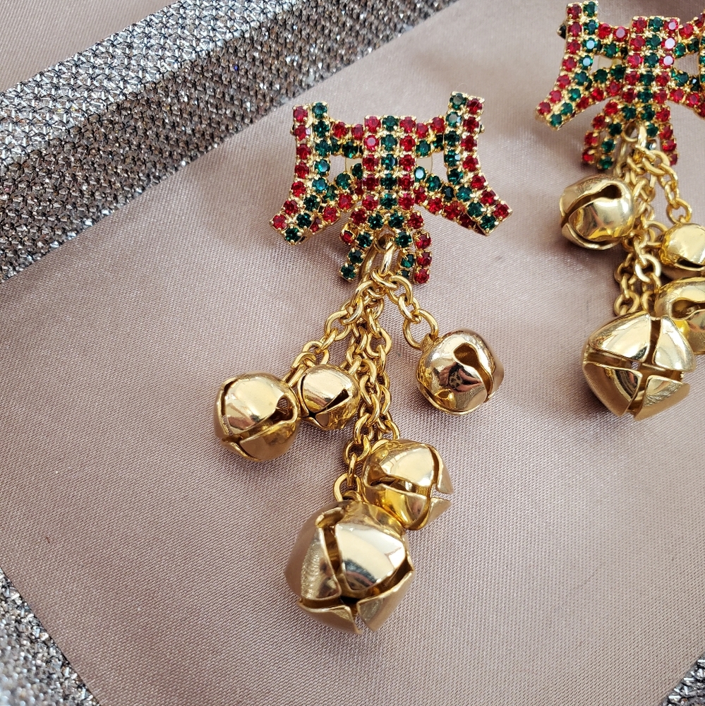 Christmas Statement Dangle Earrings - image 2